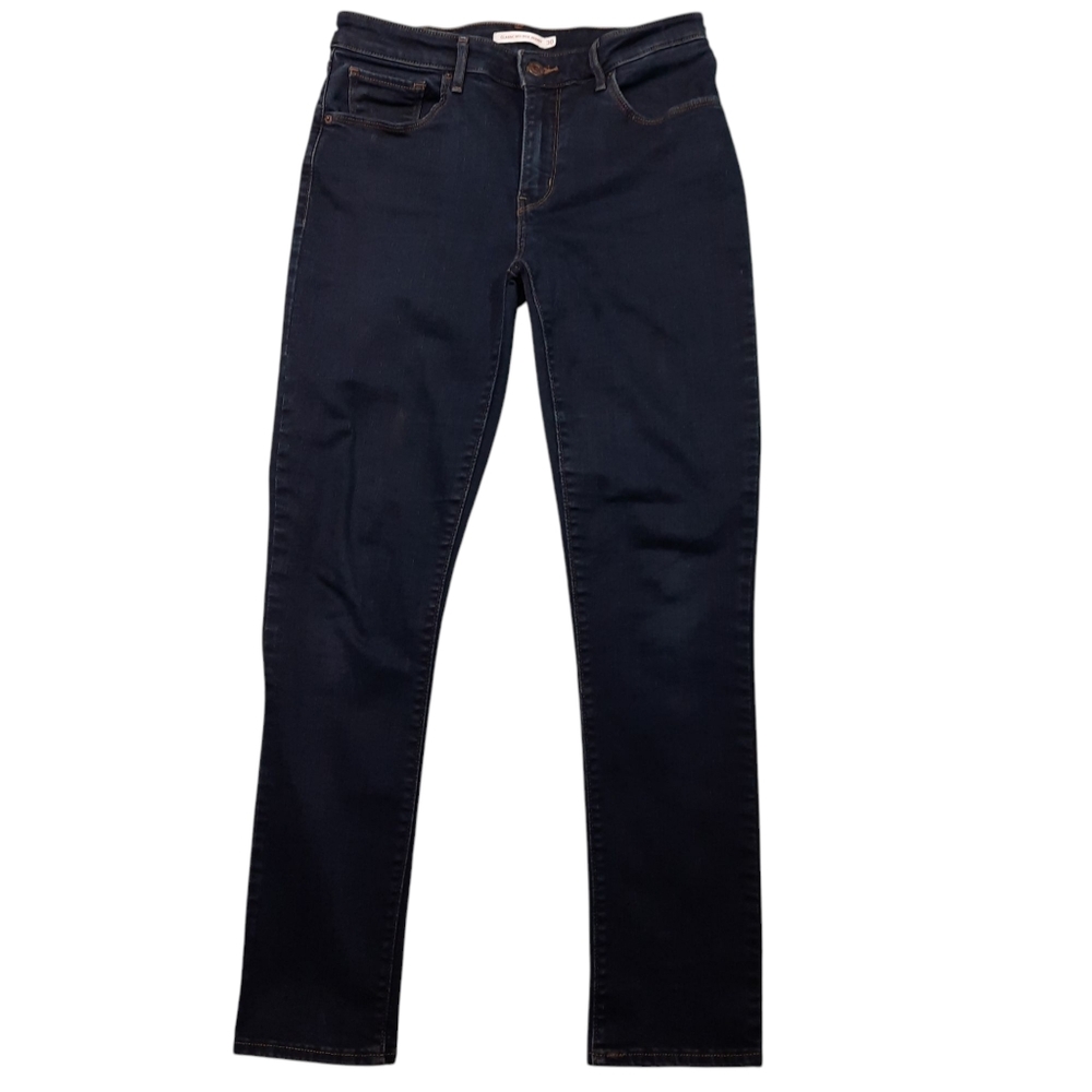 Levi's Classic Mid Rise Skinny Blue Jeans SZ 10M